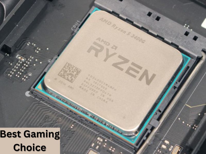 AMD Ryzen 5 3400G Planted in the motherboard - The Best Processor For Gaming