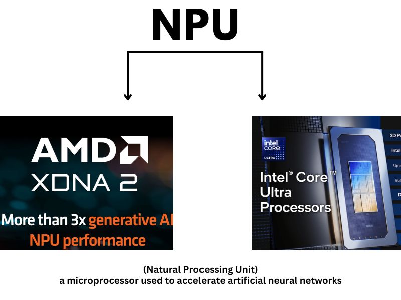 npu processors- both intel and amd architecture NPUs