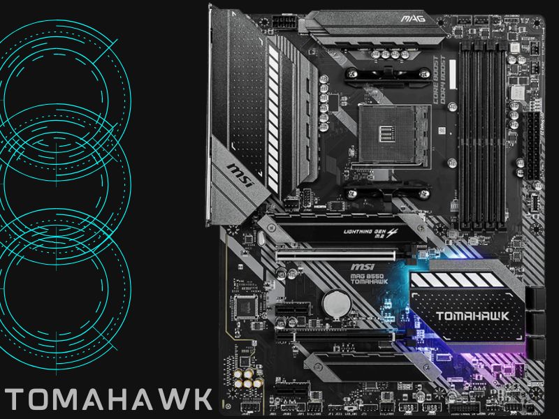 msi mag b550 tomahawk motherboard for gamers