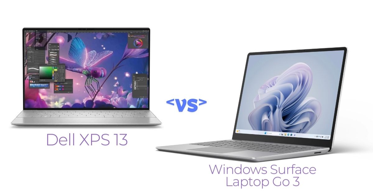 Windows Surface Laptop Go 3 vs Dell XPS 13 - Featured image