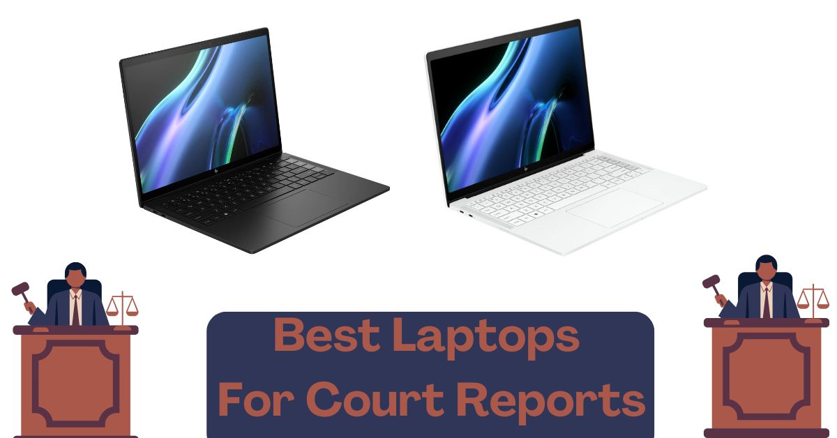 best laptop for court reports - two laptops placed adjacently