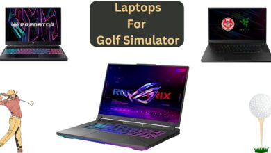 Best Gaming Laptop for Golf Simulator - golf icons and laptops