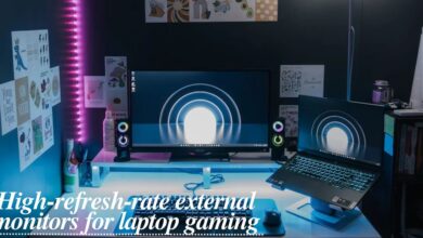 High-refresh-rate external monitors for laptop gaming - Featured Image