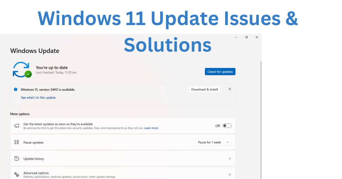 window 11 update issues and fixes with solutions -featured image