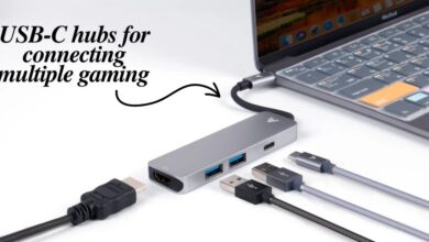 USB-C hubs for connecting multiple gaming peripherals to laptops - Featured Image