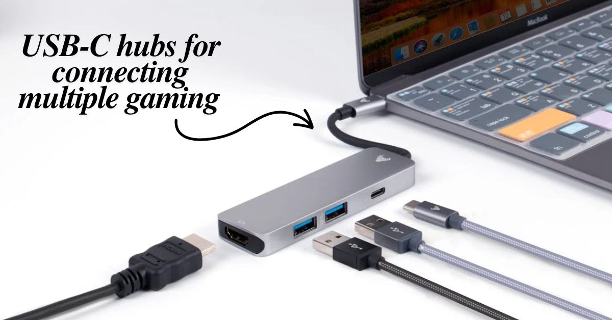 USB-C hubs for connecting multiple gaming peripherals to laptops - Featured Image